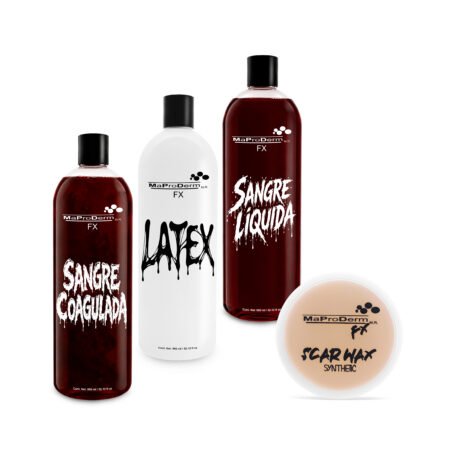 Kit Sangre Líquida 950ml + Látex 950ml + Coagulada 950ml + Carne Falsa 60g