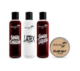 Kit Sangre Líquida 125ml + Látex 125ml + Coagulada 125ml + Carne Falsa 12g