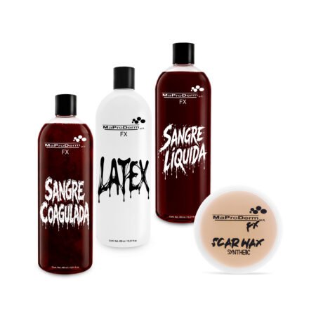 Kit Sangre Líquida 450ml + Látex 450ml + Coagulada 450ml + Carne Falsa 60g